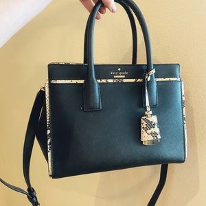 Black/Snakeskin KATE SPADE Purse (w/ detachable strap)